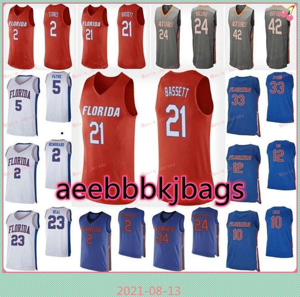 

stitched custom 0 ques glover jersey tre mann 10 noah locke 11 keyontae johnson 12 gorjok gak florida gators college men women youth, Black