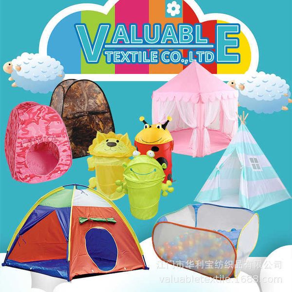 

children beach game house outdoor foldable ocean ball pool indoor hand painted princess tent, Blue