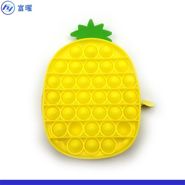 

rat pineapple shape zipper zero wallet rat killing pioneer silicone bag
