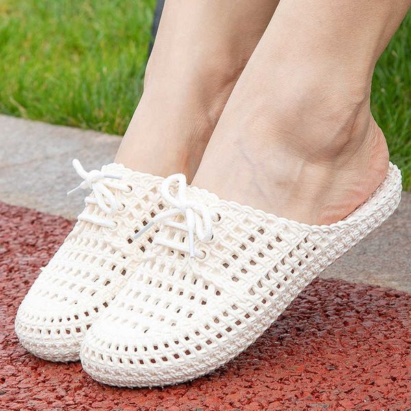 

fashion beach cuts women summer breathing slippers light home shoes outdoor sandals, Black