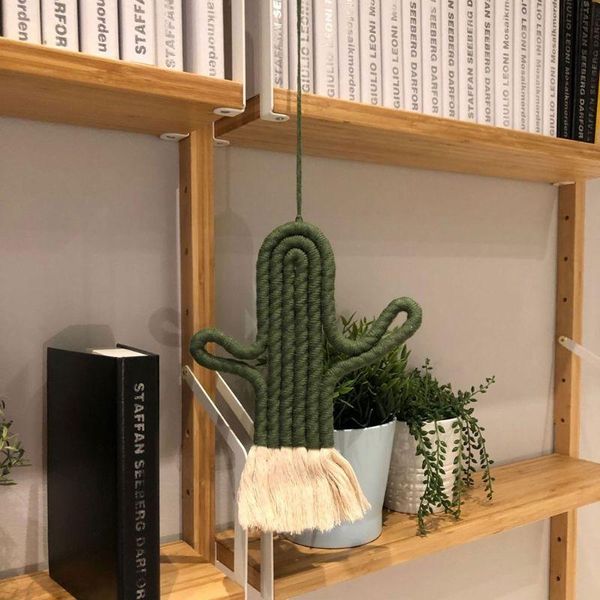 

nordic room decoration cactus tapestry macrame wall hanging college dorm gifts p9yb