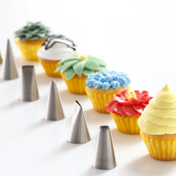 

baking & pastry tools accessories chocolate mold various types of floral orifices mouth cake cookies puff decorating bakery maker