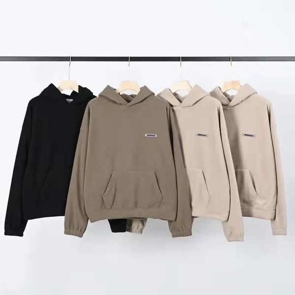 

chaopai ess fleece hoodie, Black