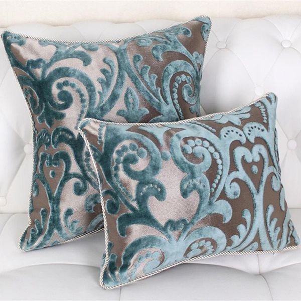 

modren 45" 60" flocking pillow luxury/plaid/elegant/flower/home/sofa/car cushion /pillows (not including filling)