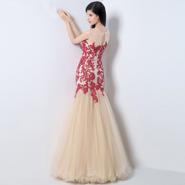 

2021 new champagne plus size prom es vestidos fiesta largos elegantes de gala red appliques imported evening party souz, White;pink