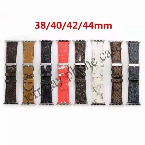 L Bandas Iwatch de designer de moda 42mm 38mm 40mm 41mm 44mm 45mm Iwatch 2 3 4 5 6 7 8 Bandas Bracelete listras de pulseira