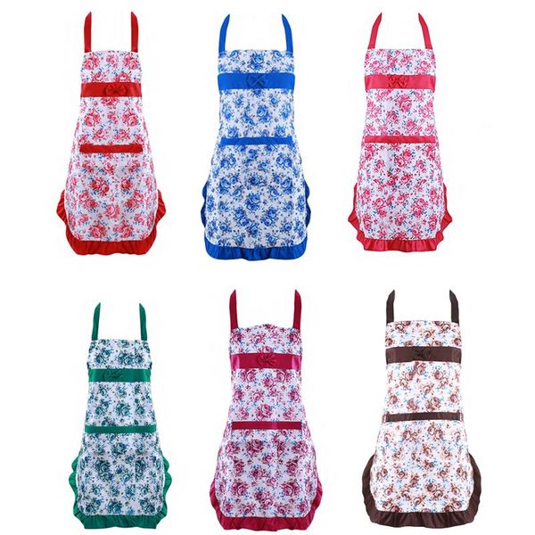 

anti-wear kitchen apron cooking kitchen aprons for woman waiter cafe shop bbq hairdresser aprons