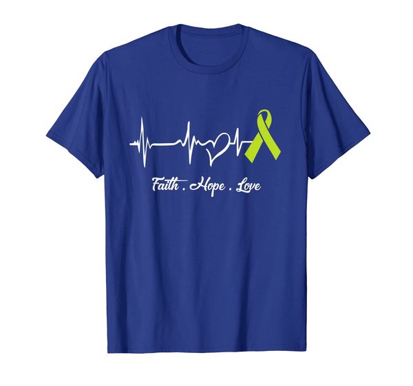 

lymphoma cancer heartbeat faith hope love shirt, White;black