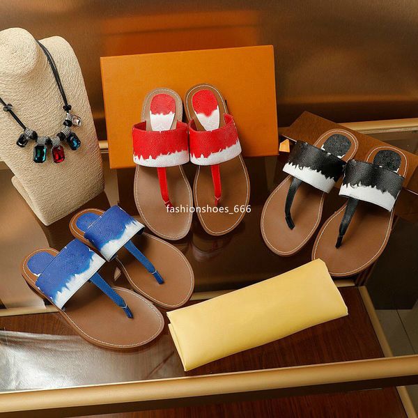 

shoes slippers sandals women's women flower printed tie-dye beach flip flops slipper big size 41