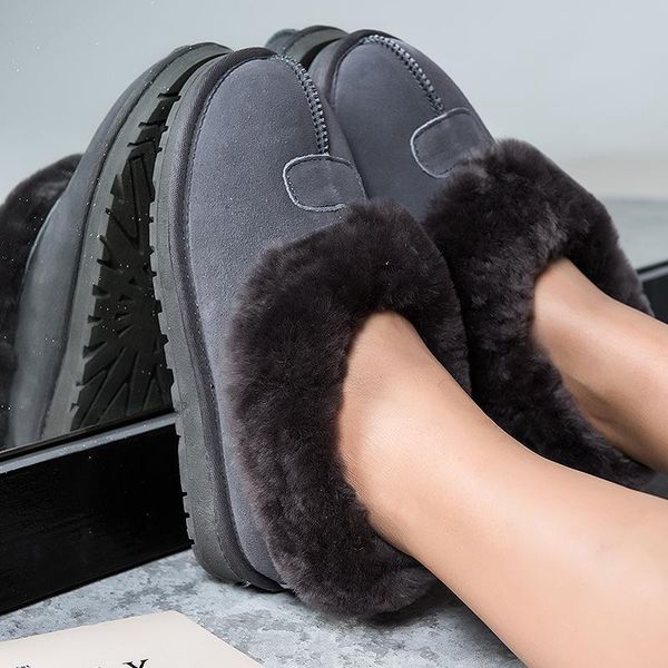 

boots vallu 2021 winter fur student shoes wear cute snow, Black
