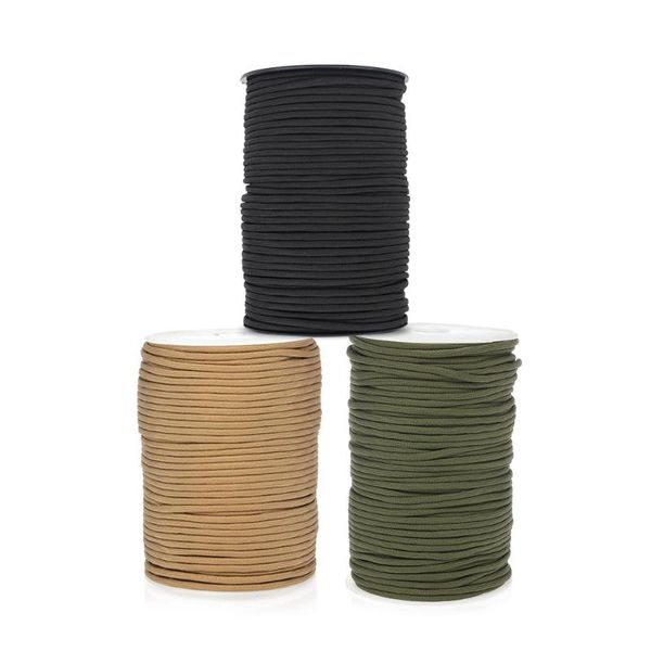 

new 100m 9 strand paracord lanyard rope climbing parachute cord rope 550 type hiking camping tent rescue survival equipment