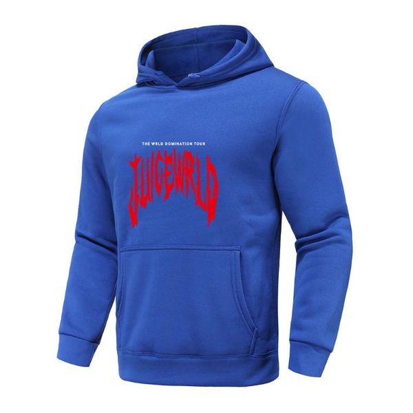 

men's hoodies & sweatshirts juicewrld 2021 autumn winter women's casual hooded pullover sweater striped solid color sports top, Black