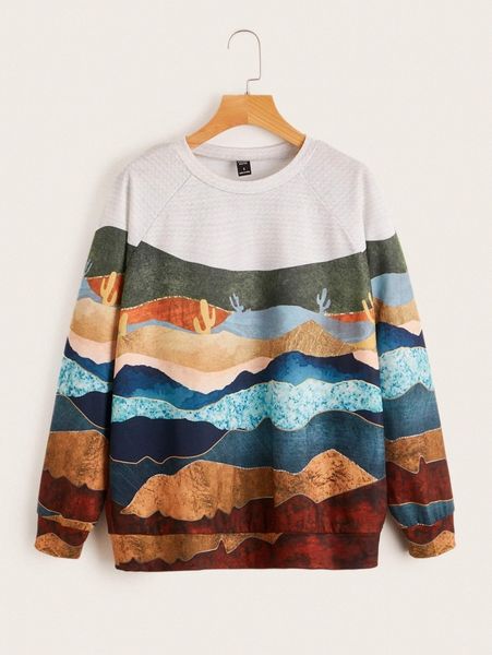 

emery rose colorblock raglan sleeve pullover u2gj#, White;black