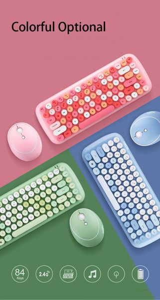 

keyboard mouse combos mofii mini 2.4ghz wireless and set + numeric keypad round keycap mixed color combo for notebook laptop