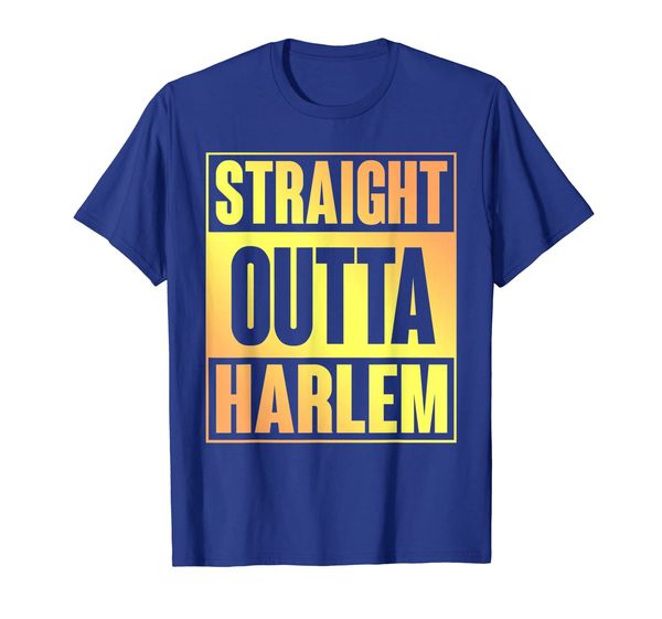 

straight outta harlem tshirt new york, White;black