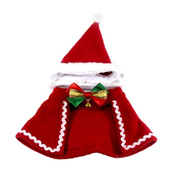 

christmas pet dog cat costume party cloak with hat for small pet dog puppy