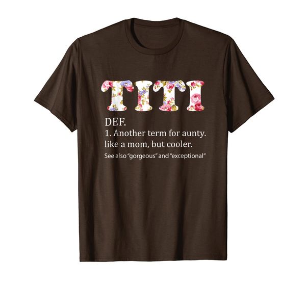 

titi def another term for aunty like a mom but cooler tshirt, White;black