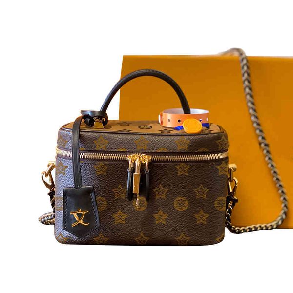 

2022 new vvl women's portable large capacity cosmetic bag fashion ling chain small crowd bag celebrity soft leather shoulder