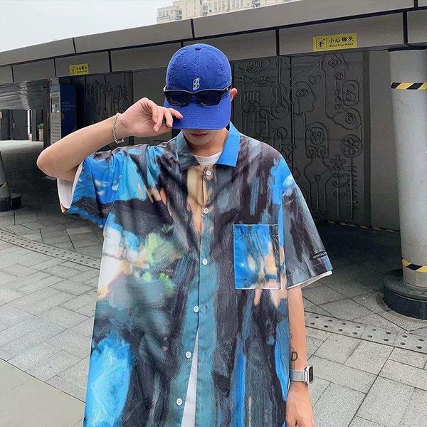 

men's casual shirts 2021 shirt autumn upper clothing and dressing short-sleeved longsleeve for men, White;black