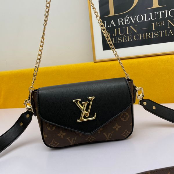 

2020 new 3-piece set luxurys handbags chain shoulder bag designers crossbody bag style women handbags and purse new style