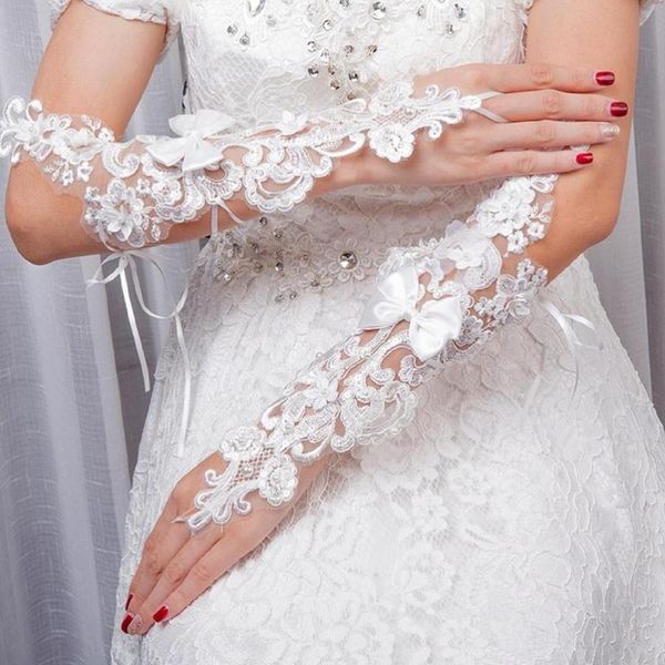 

bridal gloves 2021 beautiful lace white stain long wedding accessories