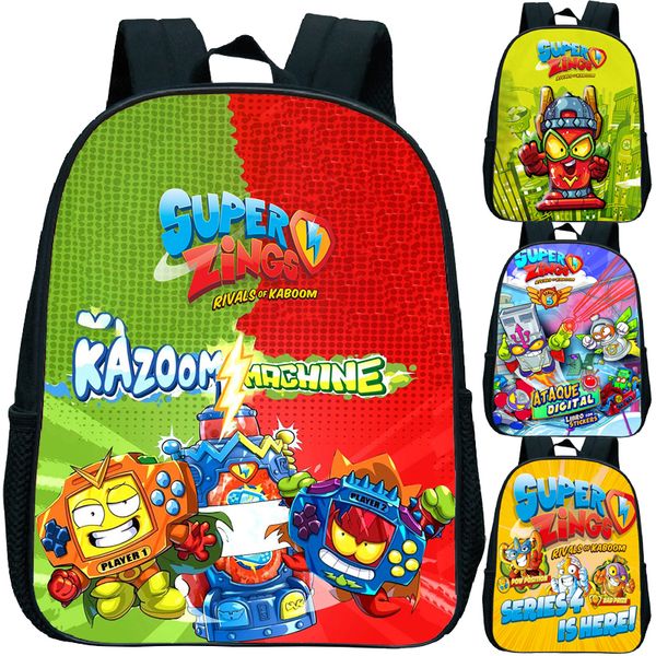 

children superzings backpack kids cartoon super zings kindergarten schoolbag boys girls toddler anime knapsack rucksack mochila