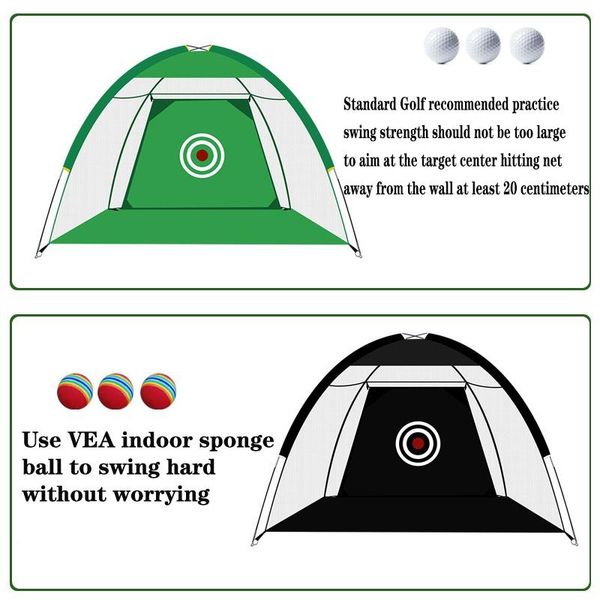 

golf training aids foldable hitting cage indoor outdoor sports swing trainer practice net train