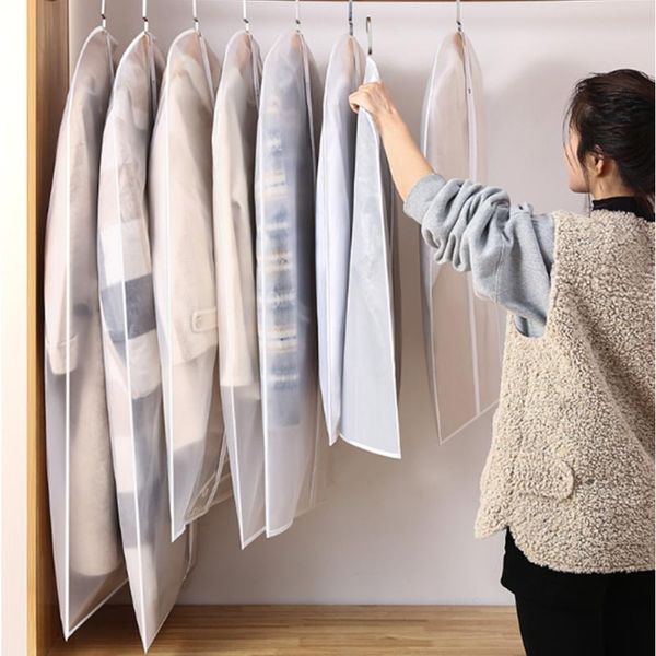 

clothing & wardrobe storage dustproof and waterproof clothes hanger suit coat dust cover household bags hangers