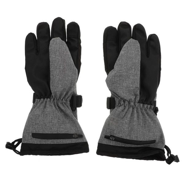 

ski gloves 1 set smart electric heating windproof warm outdoor winter mitts