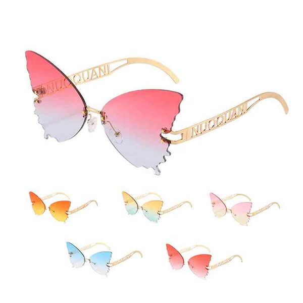 

latt rimls butterfly glass summer sunglass women, White;black