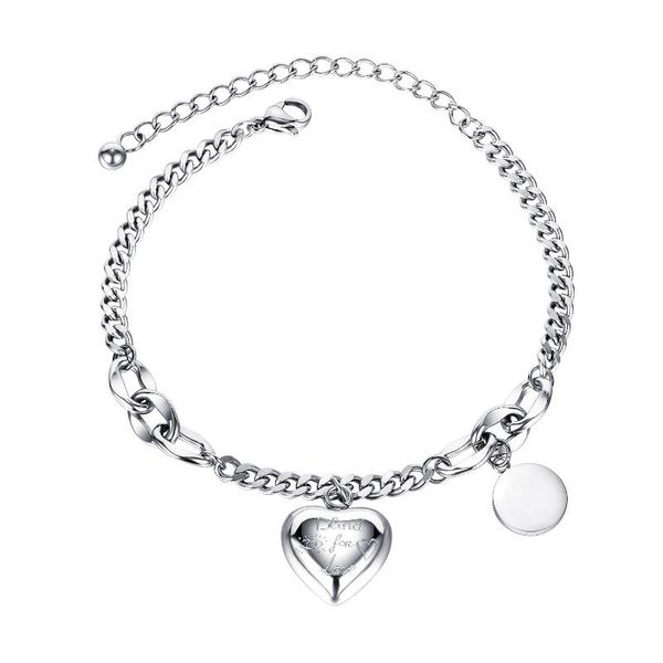 

charm bracelets women elegant titanium steel bracelet fashion temperament jewelry classic 3.6mm wide link chain, Golden;silver