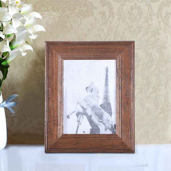 

frames [us in stock]1pc wooden creative po frame 7'' valentine's day gift modern home decoration deskgifts