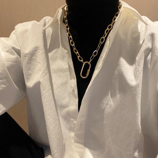 

chains contracted personality women chain necklace exaggerated hip hop tide restoring ancient ways temperament charm, Silver