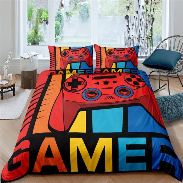 

bedding sets yongth gamepad cartoons duvet cover creative comforter bedclothes bed set housse de couette  king size