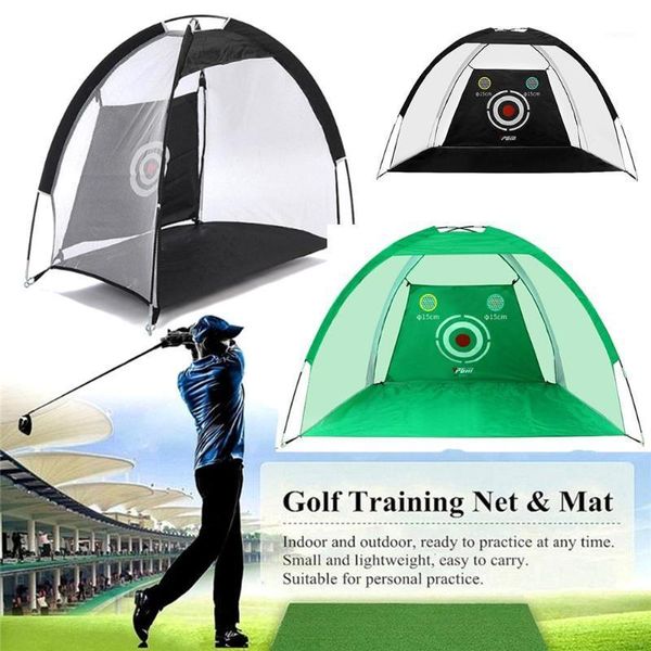 

golf training aids 2m practice net folding portable clubs putter swing trainer aid for indoor outdoor equipment1