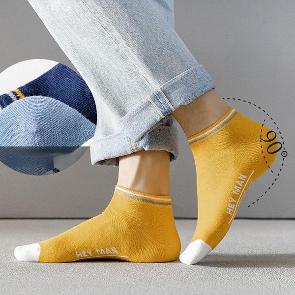 

men's socks 10/50 men ankle cotton sports low cut short boat ins summer comfortable breathable combed man wholesale, Black