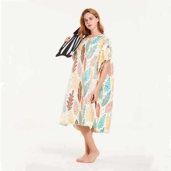 

one-piece suits microfiber quick dry wetsuit changing robe poncho towel diving suit beach dress bath lightweight dryrobe