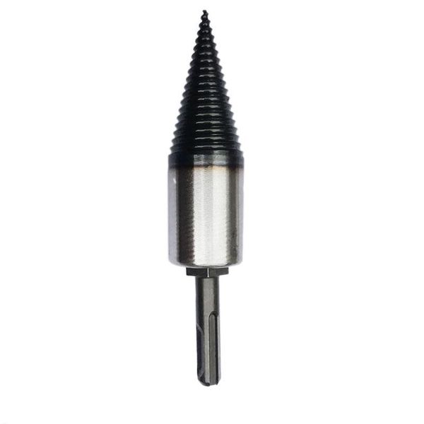 

professional drill bits 32mm round handle screw splitting cone twist firewood bit wood splitter u anti-skid thread