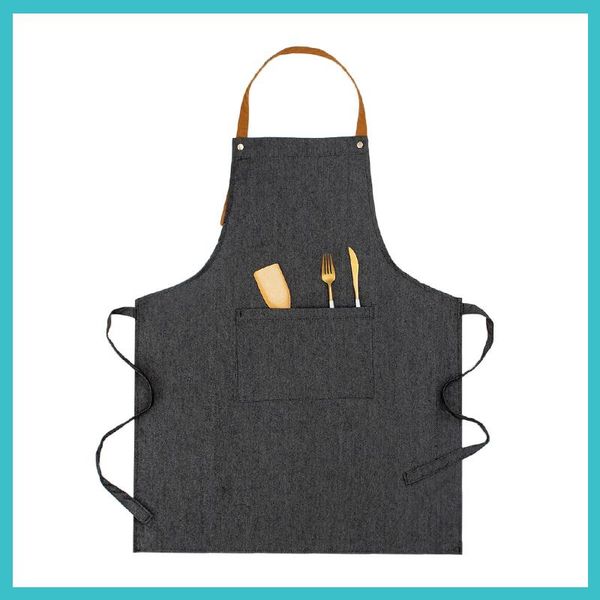 

apron household kitchen waterproof oilproof cute japanese female custom printed logo work clothing waistband pinafore for men