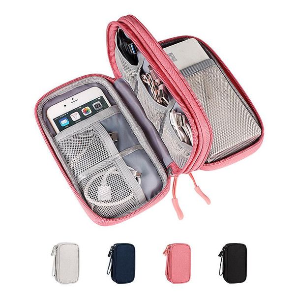 

storage bags multifunction data cable u disk waterproof smell proof reusable organizer neceser household items df50
