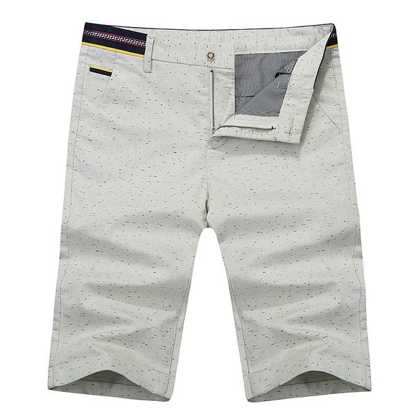 

casual men's solid dot shorts breathable cotton slim fit mens shorts masculina, asian size 29 - 40, White;black