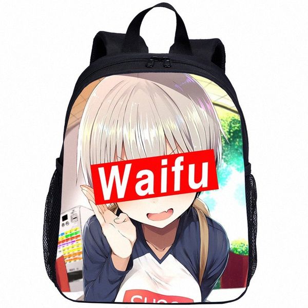 

children backpack cute boobags kid baby toddler kindergarten school bag for girls 3d sugoi senpai waifu mocila infantil escolar 50t5#