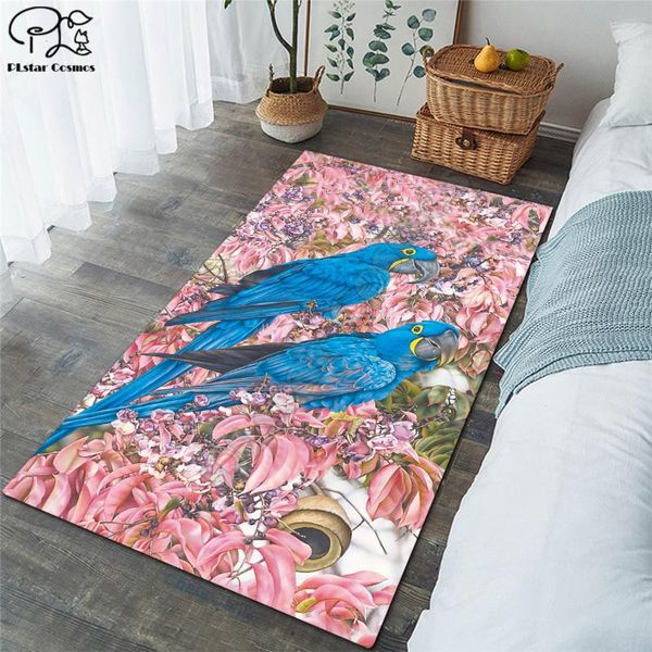 

parrot funny animals carpets soft flannel 3d printed rugs mat rugs anti-slip large rug carpet home decoration style-2