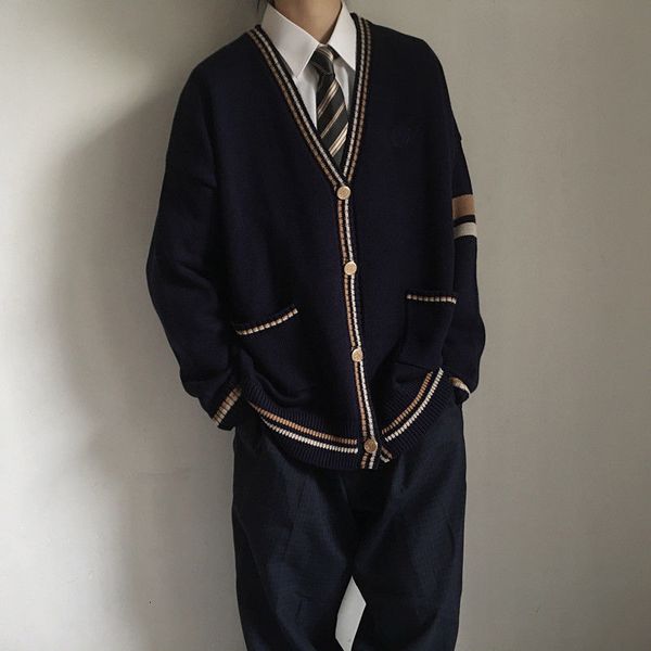 

men's jackets male cardigan jacket, jacket with cleavage in casual v, spring and autumn big 3xl outfit gvu2, Black;brown