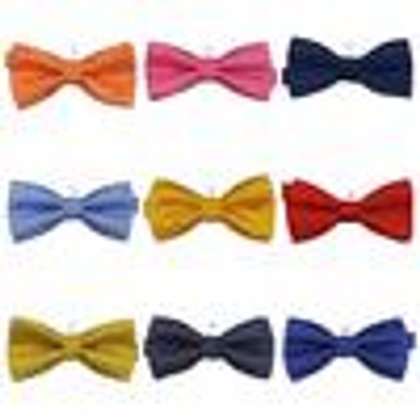 

dots children bow ties boys girls shirt tie baby christmas wear kids ties many colors child formal wear, Red;brown