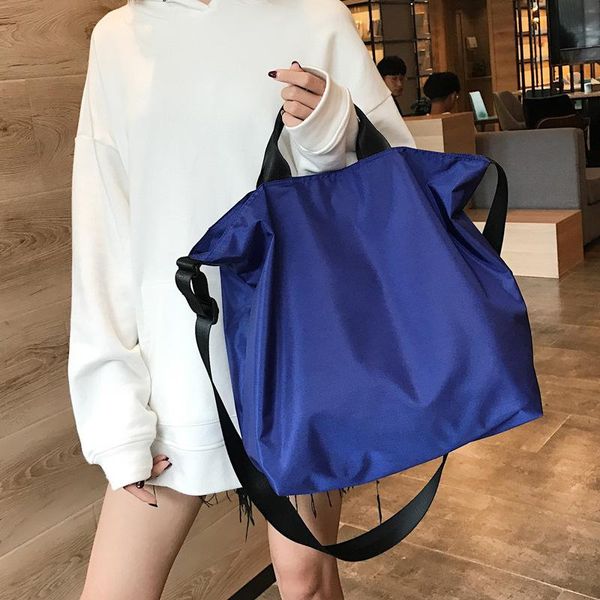 

evening bags women nylon fabric handbag large capacity waterproof cloth shoulder tote solid crossbody bag travel purse for ladies