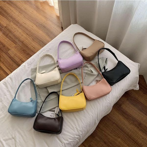 

evening bags 2021 ladies shoulder bag crocodile pattern zipper style fashion baguette pu leather hand