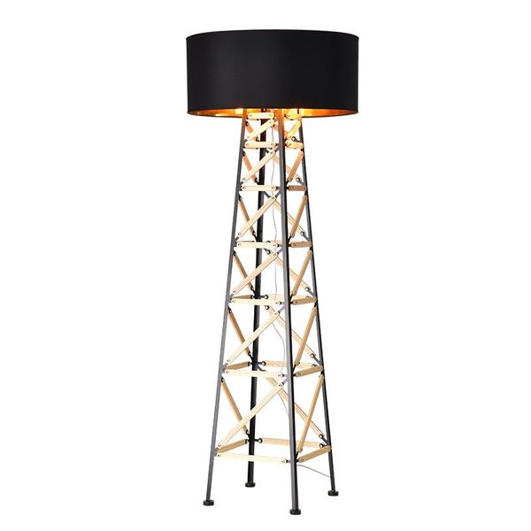 

modern metal fabric floor lamp home living room reading bedroom standing light led suspension lamps fa131