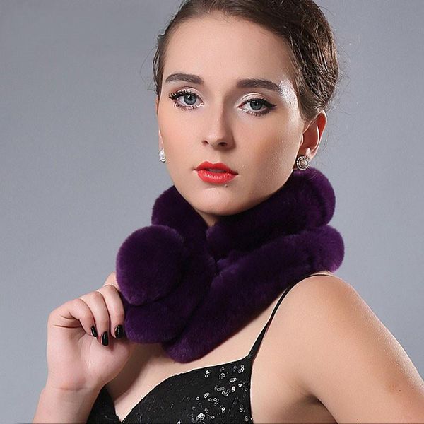 

scarves women winter warm fluffy faux fur short scarf, Blue;gray