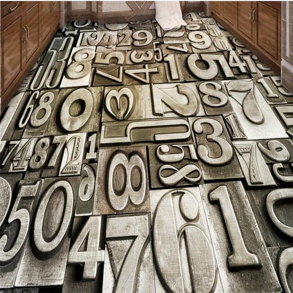 

wallpapers wellyu creative digital bathroom 3d floor custom large fresco pvc waterproof thick wear resistant papel de parede